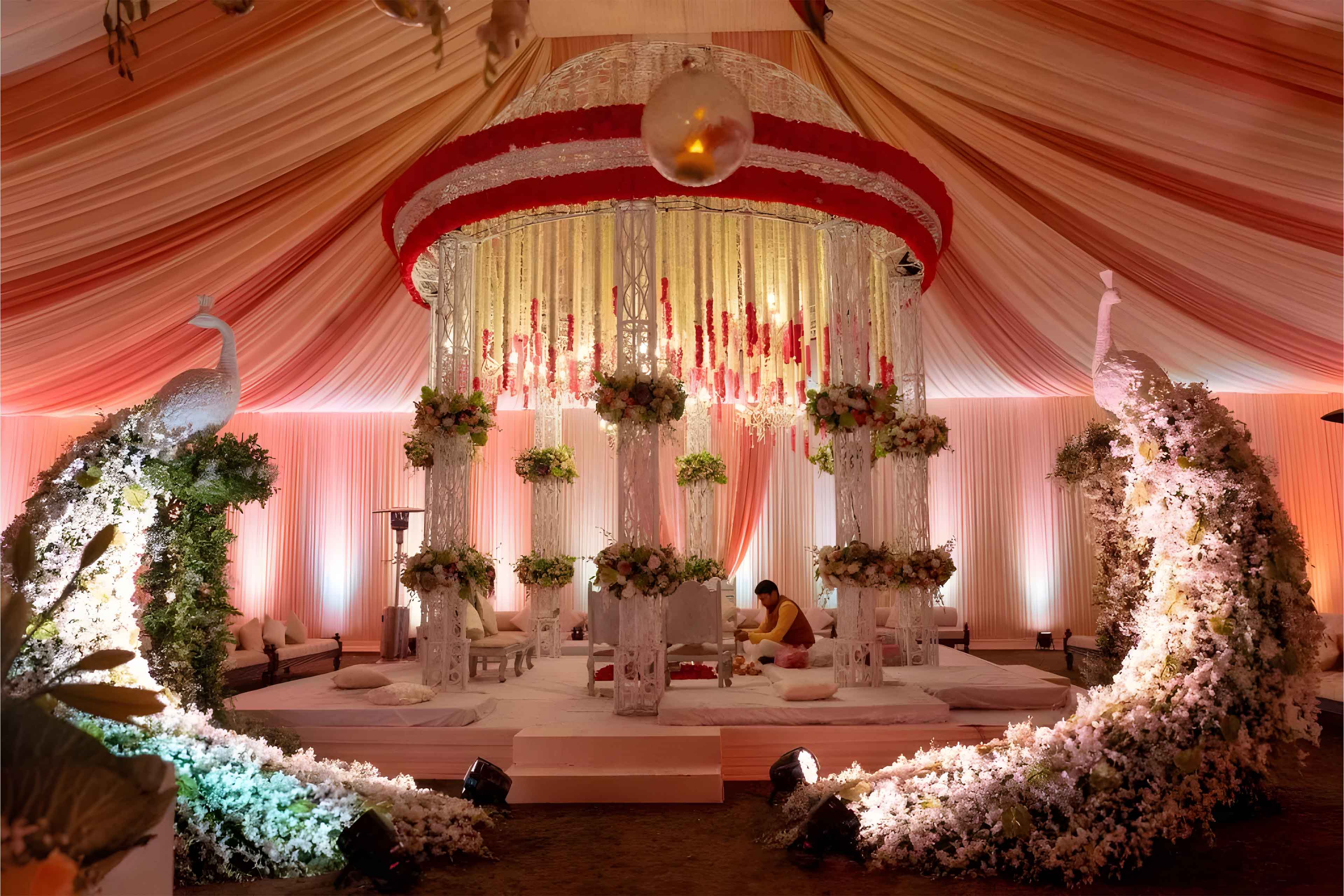 bengali wedding modern decor inspo platform piri